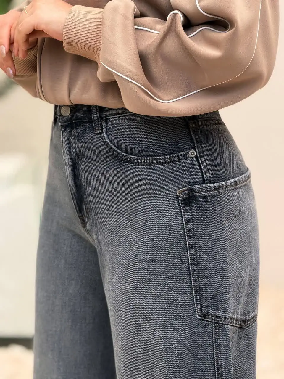 3749-شلوار واید لگ کد 912785